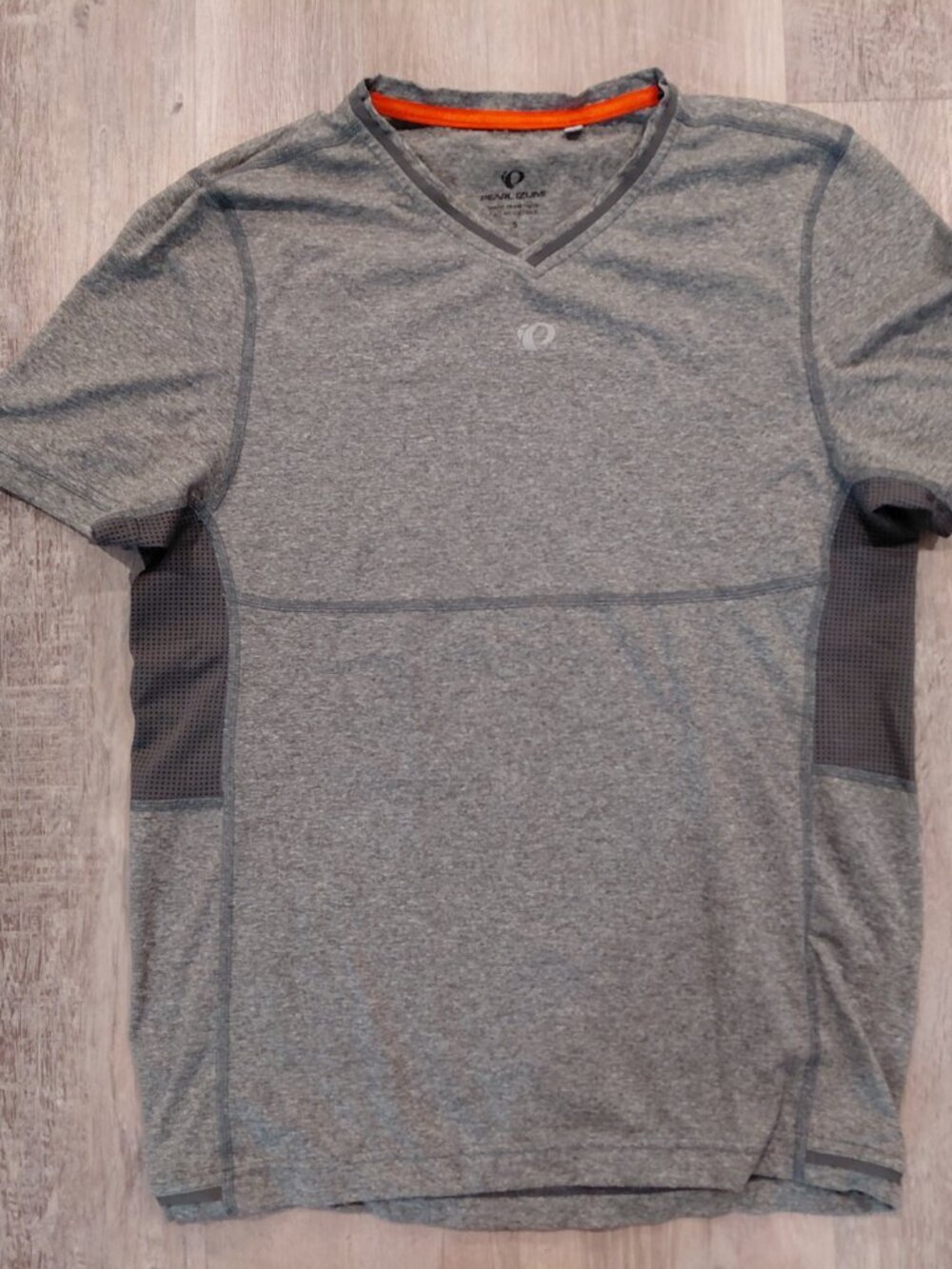 Pearl Izumi men's Cycling Top V-neck Gray Size Small